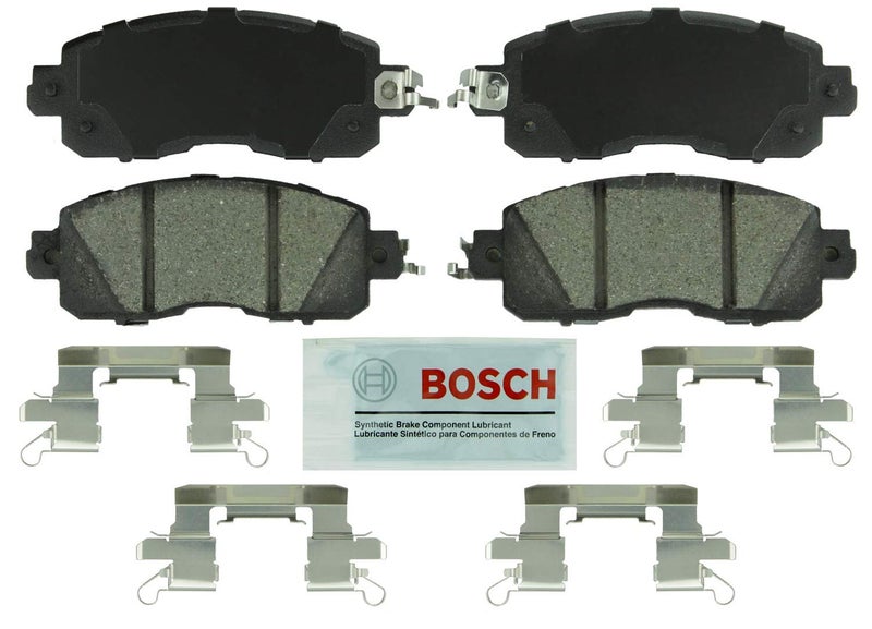 BOSCH BE1650H Blue Ceramic Disc Brake Pad Set With Hardware  Compatible With Select Nissan Altima Leaf FRONT